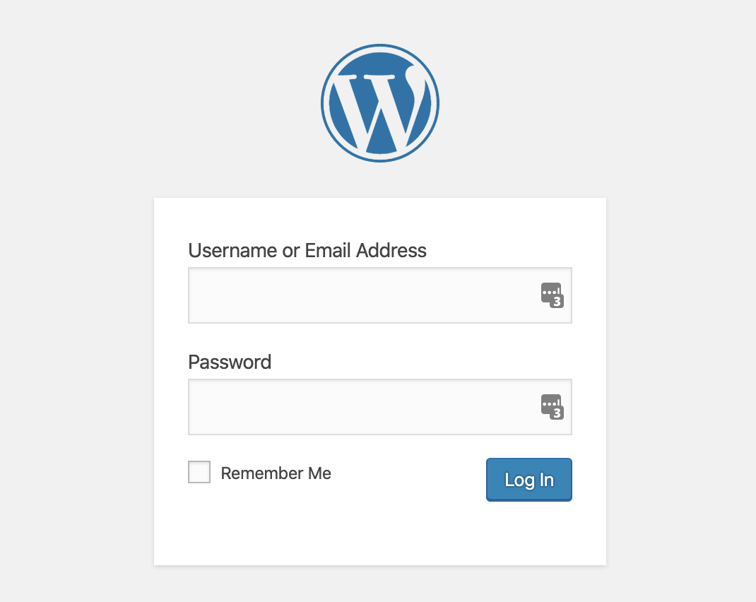 WP Login Message