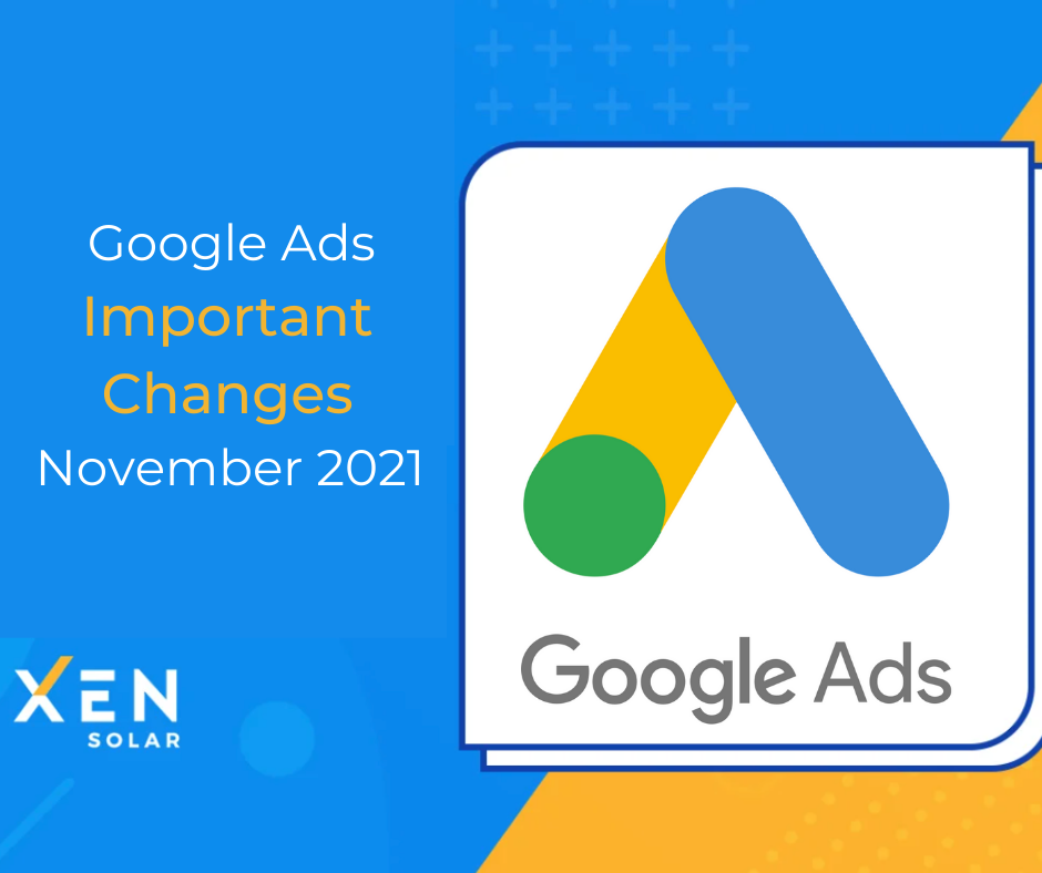 Google Ads - Important Changes November 2021