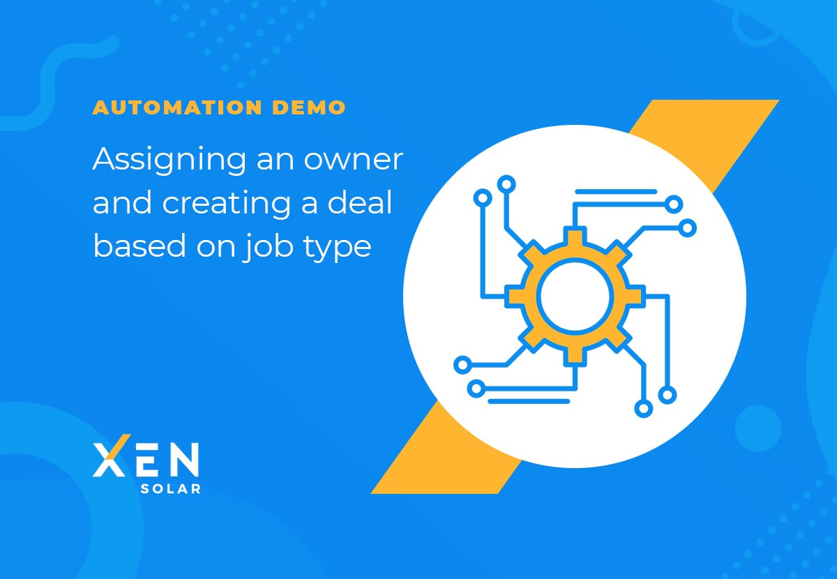 How to assign an owner and create a deal based on job type