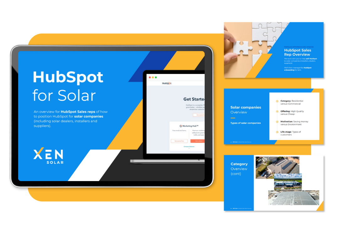 XEN Solar for HubSpot Sales Reps